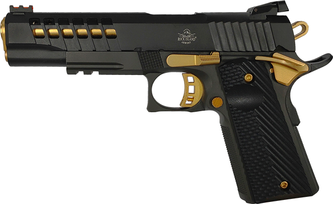 TAC Ultra FS 45ACP 8rd Black Gold Plated Lipseys Exclusive